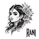 Rani tattoo design idea