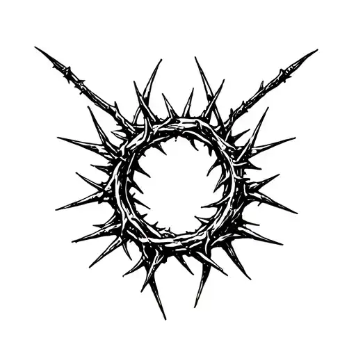 Crown Of Thorns tattoo design idea