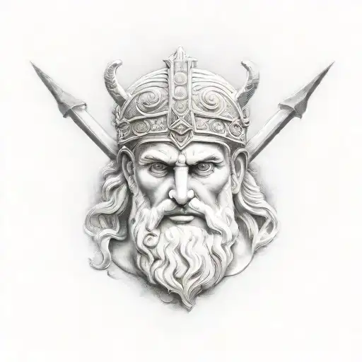 Greek God Ares tattoo design idea