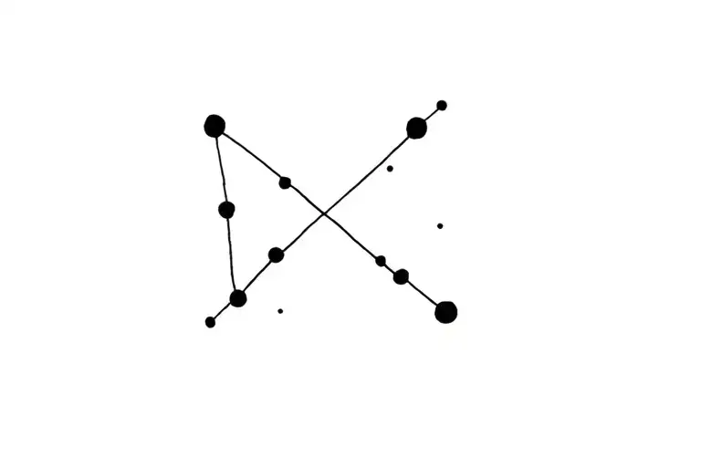 southern cross constellation tattoo design idea