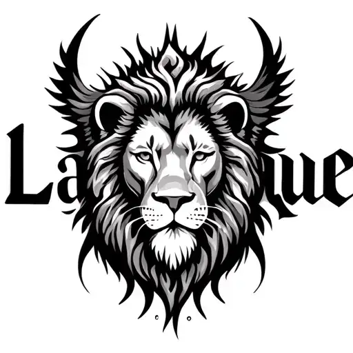 "Latigue" "Lion" Lions head, Phoenix, Sun, Bible for BICEP tattoo tattoo design idea