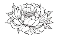 Snakes in peonies. tattoo design idea