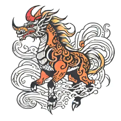 kirin tattoo design idea