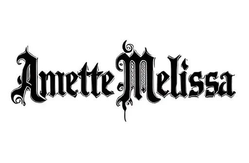 "Anette Melissa" tattoo design idea