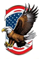 eagle soaring tattoo design idea