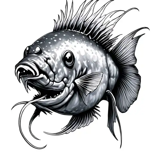 Angler Fish tattoo design idea