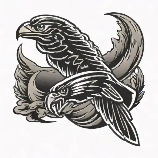 Atlanta falcons tattoo design idea