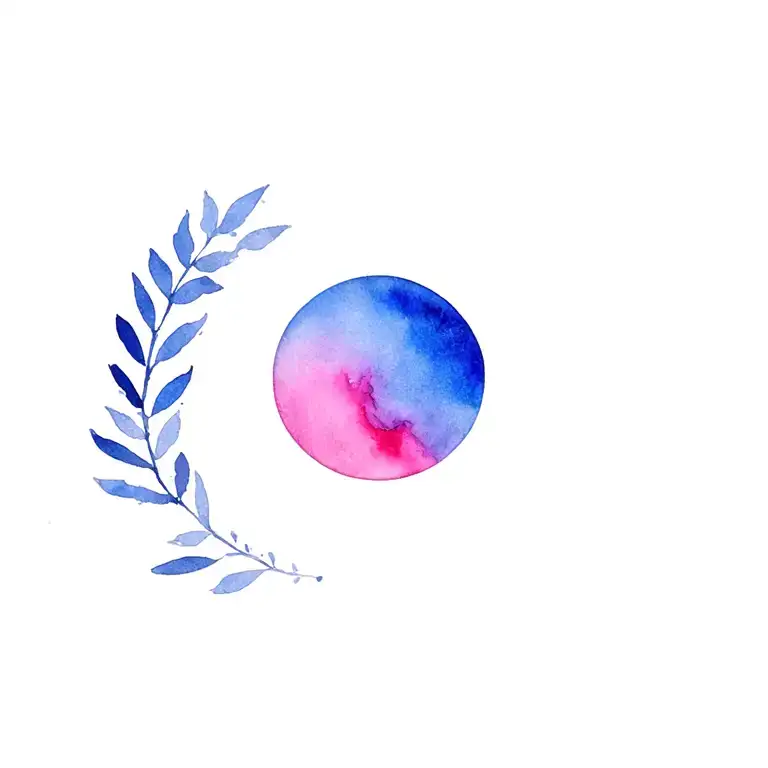 perfectly imperfect circle tattoo design idea