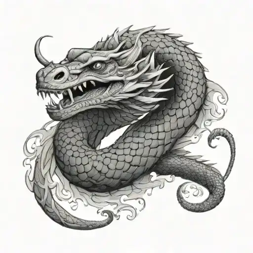 Jörmungandr tattoo design idea