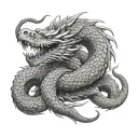 Jörmungandr tattoo design idea