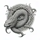 Jörmungandr tattoo design idea