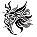 a tamoko (maori tattoo) for a females chest tattoo tattoo design idea