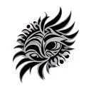 a tamoko (maori tattoo) for a females chest tattoo tattoo design idea