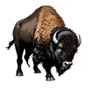 Bison Storm tattoo design idea