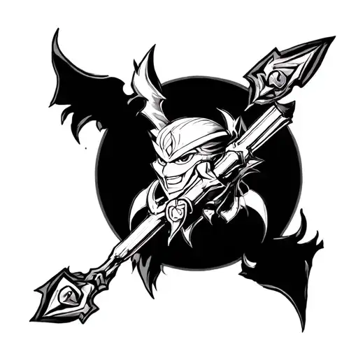 Yu-gi-oh card themed tattoo tattoo design idea