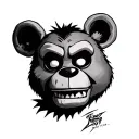 five nights at freddy's tattoo design idea