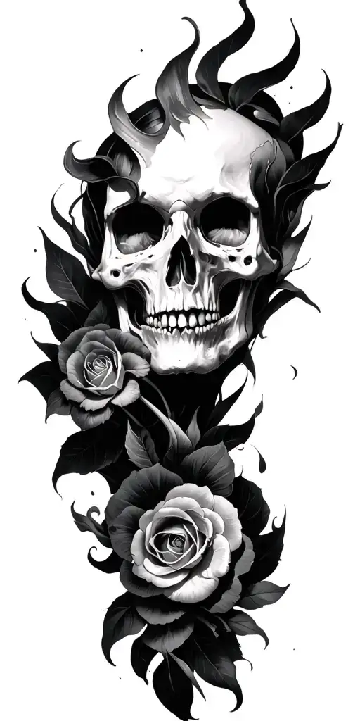 meaning rebirth from a bad past life of darkness tattoo design idea