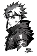 Karma de Boruto tattoo design idea