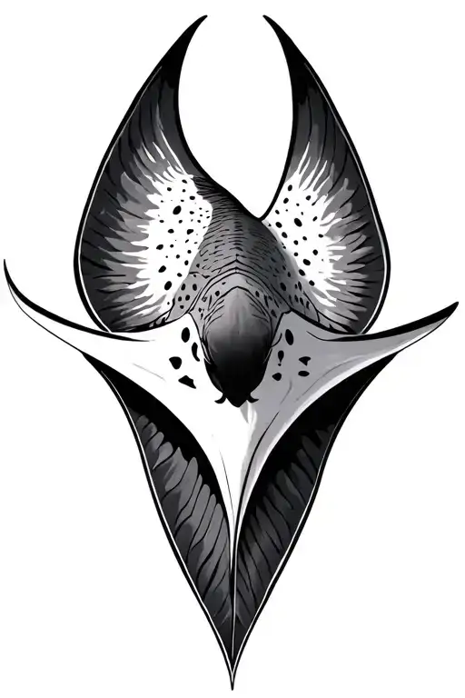 eagle ray tattoo design idea