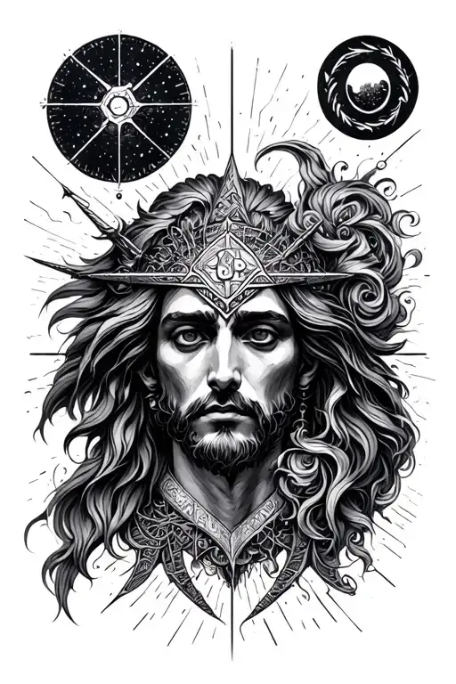 Sleep token songs Euclid and Damocles tattoo design idea