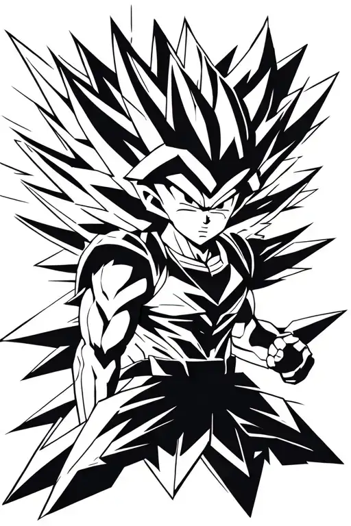 dragon ball super gogeta super saiyan god super saiyan tattoo design idea