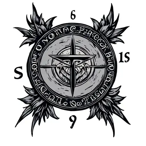 solomon protection seal tattoo design idea