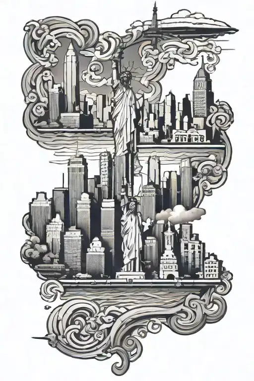 607+ Skyline New York Tattoo Ideas - BlackInk AI