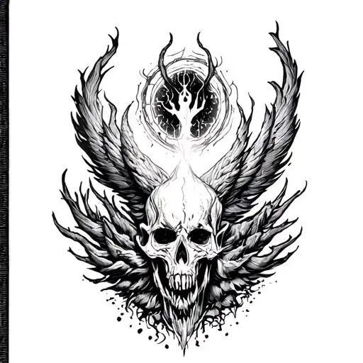 Heaven this Hell tattoo design idea