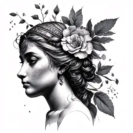 clio muse greek tattoo design idea