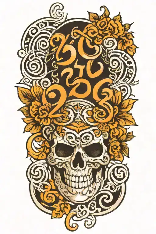 greek numbers 1213.4825.032 tattoo design idea