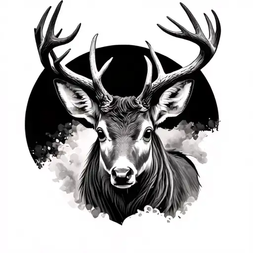 Scottish Stag tattoo design idea