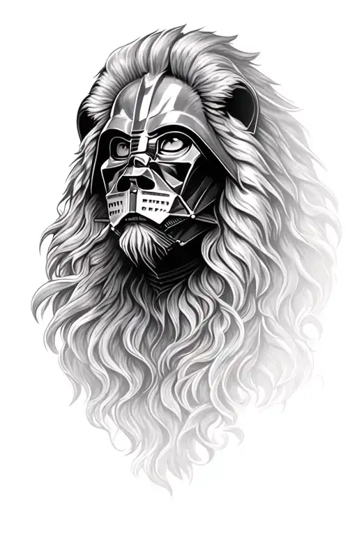 mufasa and darth Vader tattoo design idea