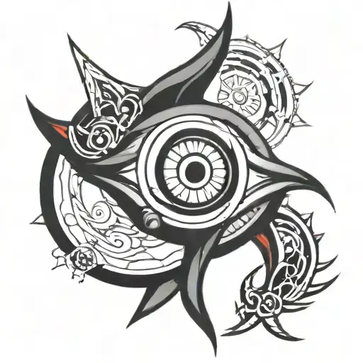 eje with sharingan eye tattoo design idea
