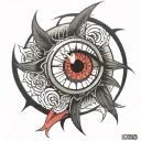 eje with sharingan eye tattoo design idea
