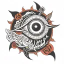 eje with sharingan eye tattoo design idea