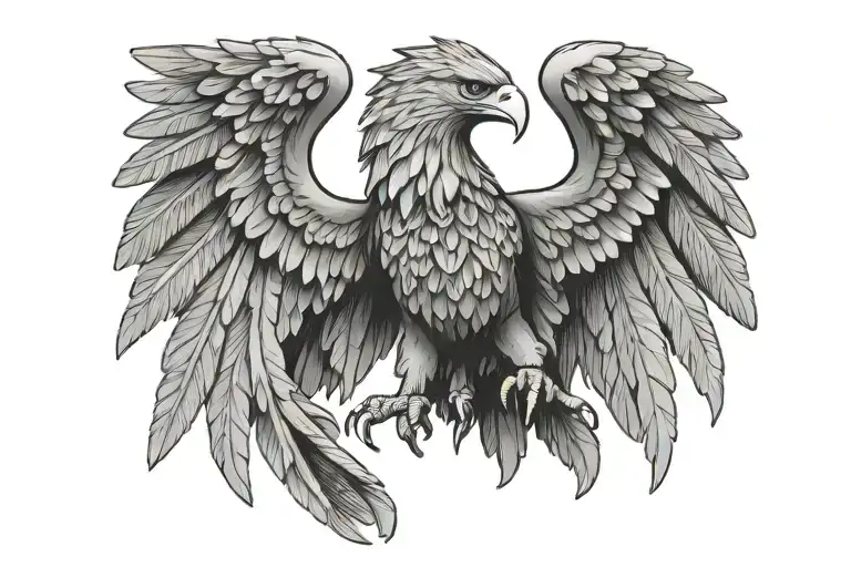 spqr eagel tattoo design idea