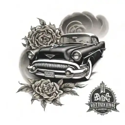 PIRU 1957 Buick century tattoo design idea