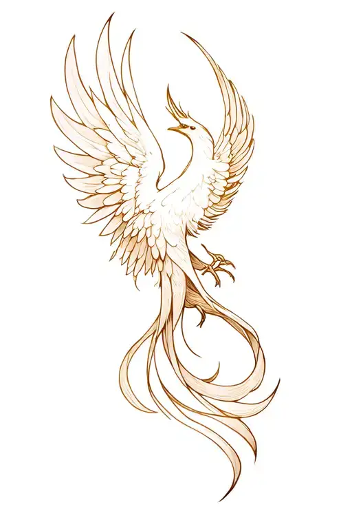 phoenix rising from the ashes tattoo design idea