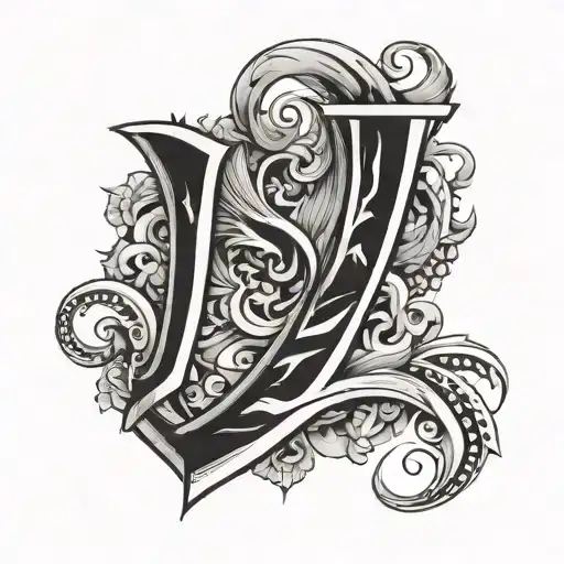 STS letters tattoo design idea