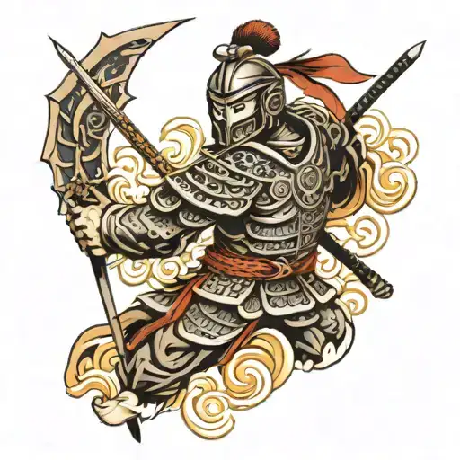 sparta warrior tattoo design idea