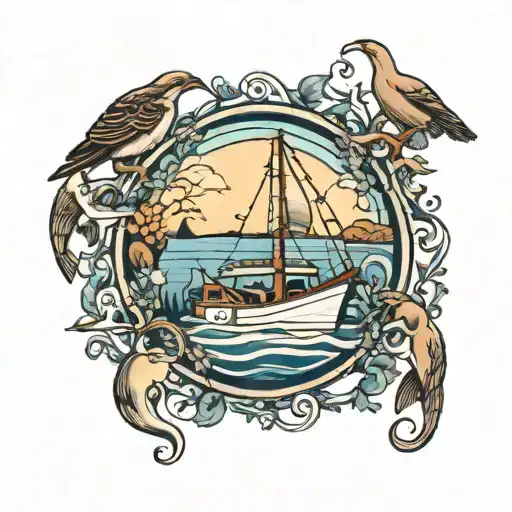 cape cod tattoo design idea