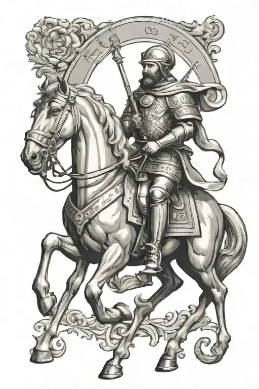 st georges icon christian tattoo design idea