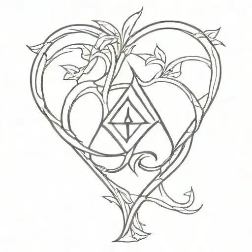 Spades Q inside tattoo design idea