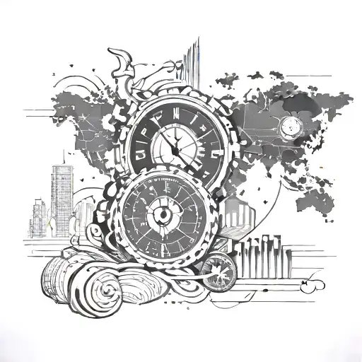 Stock Market tattoo design idea