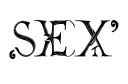"Sex" tattoo design idea
