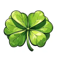 5 Leaf Clover tattoo design idea