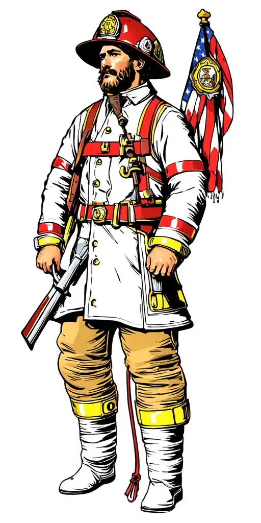 st florian firefighter tattoo design idea