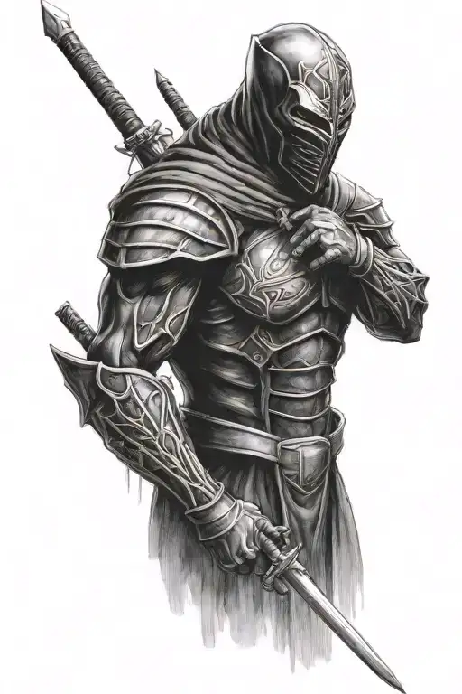 noob saibot tattoo design idea