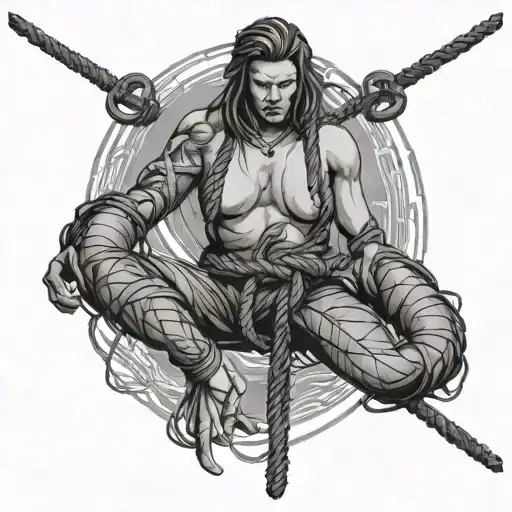 Shibari tattoo design idea