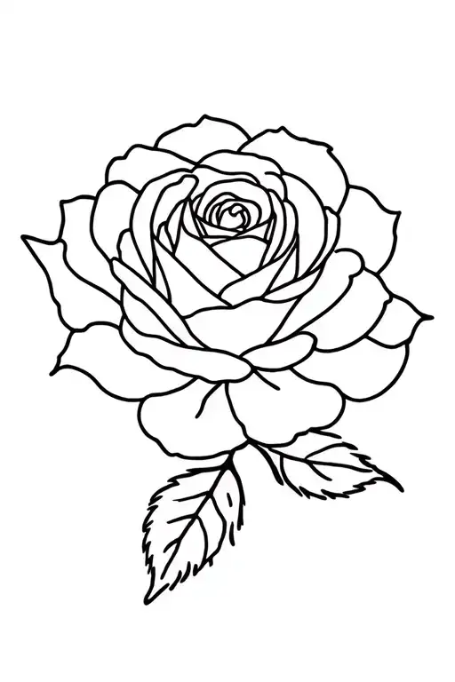 Yorkshire rose tattoo design idea